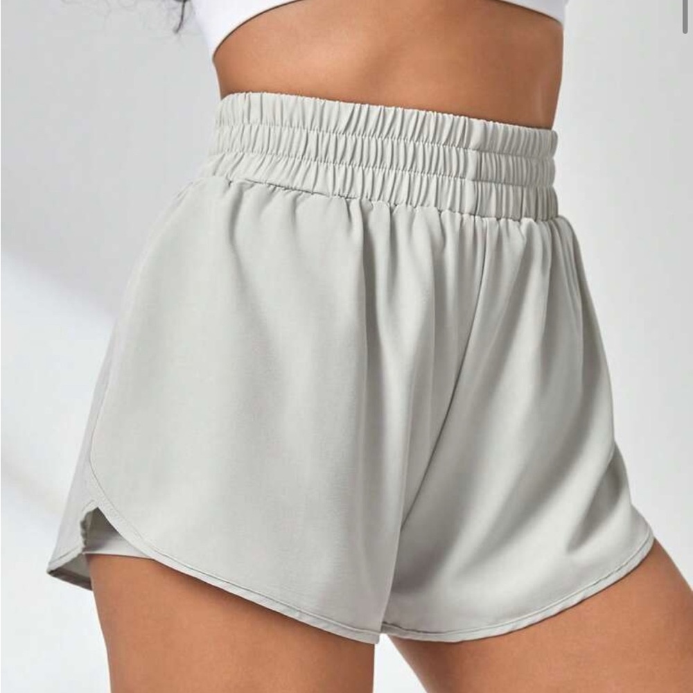 SHEIN Light Gray Athletic Shorts